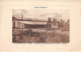 Congo Francais . N°51110 . Brazzaville . Compagnie Des Messagerie Fluviales . Ateliers - Brazzaville