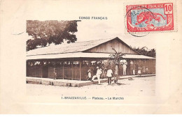 Congo Francais . N°51101 . Brazzaville . Plateau . Le Marché . Belle Affranchissement - Brazzaville