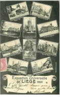 BELGIQUE.LIEGE.EXPOSITION UNIVERSELLE DE LIEGE 1905.MULTI VUES - Liege