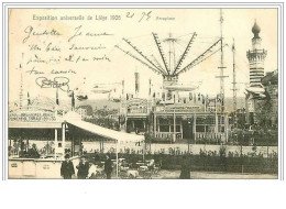 BELGIQUE.EXPOSITION UNIVERSELLE DE LIEGE 1905.AEROPLANE.MANEGES.TA CHE - Liege