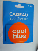CADEAU   GIFT CARD  / COOL BLUE-CARD  / CARD ON BLISTER - /  CARD   / NOT LOADED MINT CARD ** 16683** - Gift Cards