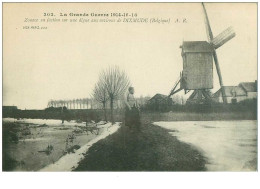 Belgique .n°39555. Zouave En Faction Environs De Dixmude.moulin A Vent - Diksmuide