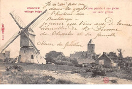 Belgique - N°61192 - KNOCKE Village Belge - Carte Postale ïvue Pleine Sur Carte Grenue - Moulin ïvent - Knokke