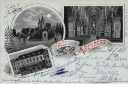 Allemagne - N°61043 - Gruss Aus ARENBERG - Kirche Zu Arenberg - Multi-vues - 1898 - Other & Unclassified