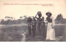 Congo Français - N°61552 - Le R.P. Pédron De La Mission De Ste Radégonde En Tournée Apostolique - Congo Francés