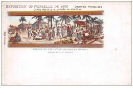 Senegal . N°47699 . Maché De Guet-n Dar. Exposition De 1900 . Drapeau . Cp Pub . Illustrateur - Sénégal