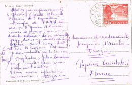 55173. Postal BRIENZ (Berner Oberland) Suisse 1955. Vista De Brienz - Brieven En Documenten