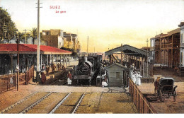Egypte - N°71973 - SUEZ - La Gare - Un Train - Suez