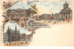 Belgique - N°68081 - Souvenir De BRUXELLES - Multi-vues - Cafés, Hoteles, Restaurantes