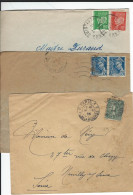 Courrier - 3 Lettres Pour étude - 1877-1920: Semi-Moderne
