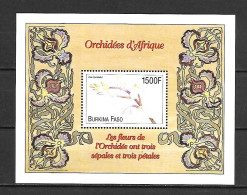 Burkina Faso 2000 Flowers - Orchids #2 MS MNH - Orchids