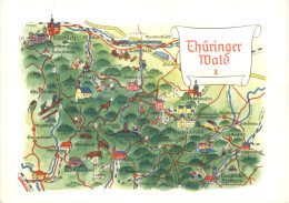 Thüringer Wald, Karte - Other & Unclassified