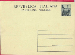 INTERO CARTOLINA POSTALE QUADRIGA LIRE 20 - NUOVA (INT. 144) - Postwaardestukken