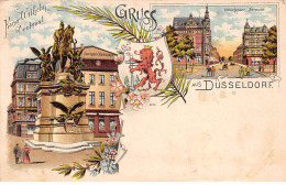 Allemagne - N°72723 - Gruss Aus DUESSELDORF - Kaiser Wilhelm Denkmal - Elberfelder Strasse - Duesseldorf