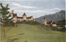 Füssen, Schloss, Mit Baumgarten - Fuessen