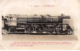 ALLEMAGNE - SAN29018 - Train - Locomotive - Gare - Machine N°02.006 Pacific Unifié Des Chemins De Fer Du Reich - Other & Unclassified