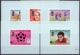 Football / Soccer / Fussball - WM 1978: Mauretanien  5 SoBl **, Silber Aufdruck - 1978 – Argentine