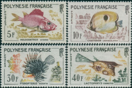 French Polynesia 1962 Sc#199-202,SG24-27 Fish Set MLH - Other & Unclassified