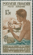 French Polynesia 1958 Sc#C24,SG13 13f Mother Of Pearl Engraver MNH - Andere & Zonder Classificatie