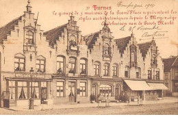 Belgique - N°80079 - FURNES - Le Groupe De 5 Maisons De La Grand'Place .... - Hôtel Café De Flandre - Veurne