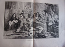Gravure 1886 D' Apres Oeuvre De JOHN GLKIBERT LOUIS XIV PRESIDENT LE CONSEIL DES MINISTRES DANS LES APPARTEMENTS DE MADA - Other & Unclassified
