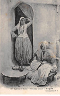 Algérie - N°77317 - Scènes Et Types - Femme Fumant Le Narguilé - Escenas & Tipos