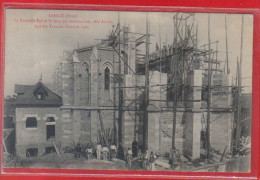 Carte Postale 61. Laigle  La Nouvelle église  Les Travaux Octobre 1907  Très Beau Plan - L'Aigle