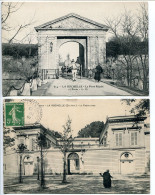 LOT 2 CPA * LA ROCHELLE La Porte Royale 2e Porte ( Bel Attelage ) & La Préfecture ( Animée D'une Vieille Femme ) - La Rochelle