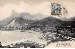 Brésil - N°79186 - RIO DE JANEIRO - Botafogo E Corcovado - Carte Avec Un Bel Affranchissement - Rio De Janeiro