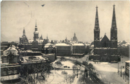 Dresden Im Schnee, Blick Von Webers Hotel - Dresden