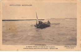 Maroc - N°79988 - Révolution Marocaine - CASABLANCA - Le Général D'Amade ... Qui L'acclame - 22 Fév. 1909 - Casablanca