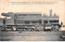 ALLEMAGNE - SAN29037 - Train - Locomotive - Gare - 1 D Verbund Güterzugslokomotive Der Kgl Sächs - Other & Unclassified