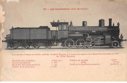 ALLEMAGNE - SAN28995 - Train - Locomotive - Gare - Locomotive Compound Mixte, Système Lindner Krauss - En L'état - Andere & Zonder Classificatie