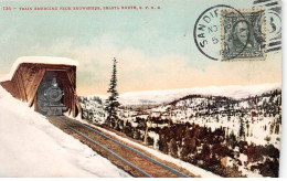 Etats-Unis - N°79213 - Train Emerging From Snowsheds - SHASTA Route - Carte Avec Un Bel Affranchissement - Sonstige & Ohne Zuordnung