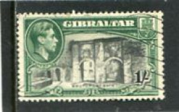 GIBRALTAR - 1938  GEORGE VI   1s   PERF  13  FINE USED - Gibraltar
