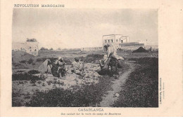 Maroc - N°80831 - CASABLANCA - Une Casbah Sur La Route Du Camp Du Boucheron - Révolution Marocaine - Casablanca