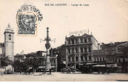 Brésil - N°79175 - RIO DE JANEIRO - Largo Da Lapa - Grande Hotel - Carte Avec Un Bel Affranchissement - Rio De Janeiro