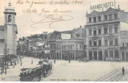 Brésil - N°79906 - RIO DE JANEIRO - Largo Da Lapa - Grande Hôtel - Tramway - Rio De Janeiro