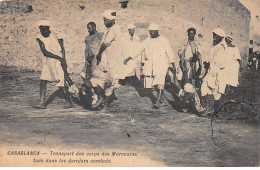 Maroc - N°79977 - CASABLANCA - Transport Des Corps Des Marocains Tués Dans Les Derniers Combats - Casablanca