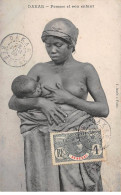 Sénégal - N°79503 - DAKAR - Femme Et Son Enfant - Femme Allaitant Son Enfant - Sénégal