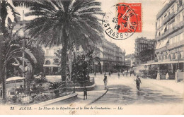 ALGERIE - ALGER - SAN27096 - La Place De La République Et La Rue De Constantine - Algerien