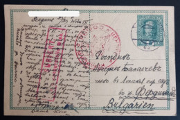 Lot #1  AUSTRIA WIEN WW I 1916 DOUBLE CENSORED Sofia Wien KUK Postal Stationery To Bulgaria - Cartoline