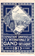 BELGIQUE - GAND - SAN26383 - Exposition Universelle Et Internationale - Avril 1913 Octobre - Gent