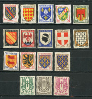 FRANCE -  LOT ARMOIRIE & BLASONS - N° Yvert  --** - 1941-66 Coat Of Arms And Heraldry