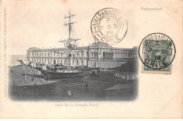 Chili - N°79139 - VALPARAISO - Patio De La Escuela Naval - AFFRANCHISSEMENT DE COMPLAISANCE - Chili