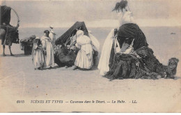 Algérie - N°79542 - Scènes Et Types - Caravane Dans Le Désert - La Halte - Scenes