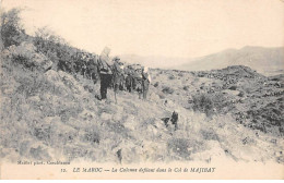Maroc - N°79991 - La Colonne Défilant Dans Le Col De MAJIBAT - Other & Unclassified