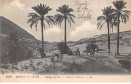 Tunisie - N°79635 - Scènes Et Types - Paysage Du Sud - Palmiers Dattiers - Tunisia