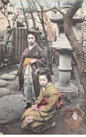 CHINE - SAN36352 - Cachet Tientsin - En L'état - Carte Japonaise - 2 Geishas Dans Un Jardin - Cina