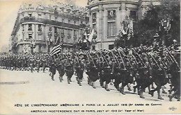 CPA Paris Fête De L'Indépendance Américaine à Paris Le 4 Juillet 1918 - Distretto: 08